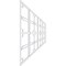 Ekena Millwork Set of Four Panels for 94 1/2"W x 28 1/4"H Englewood Fretwork Wainscot Wall Paneling WPKP14X01X47EWD - alternate 3